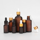 20g / 30g / 50g Bottiglia di vetro di olio essenziale cosmetico liscia / congelata / spray-pintata Logo personalizzato