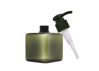 Durata della vita lunga termoresistente della bottiglia verde quadrata del cosmetico PETG