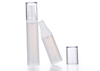 le bottiglie senz'aria cosmetiche di plastica della pompa 15ml hanno glassato trasparente