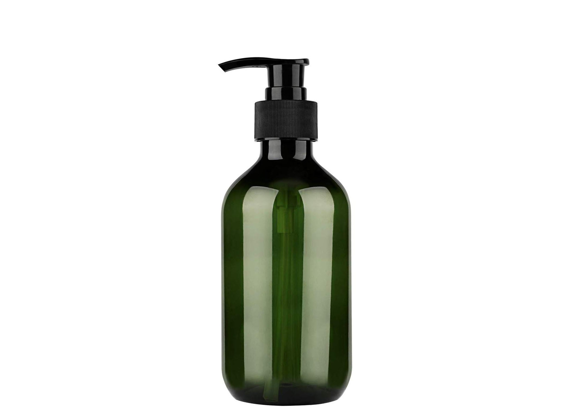 Bottiglia di schiumatura del sapone della lozione della pompa di pressione di plastica verde rotonda della bottiglia