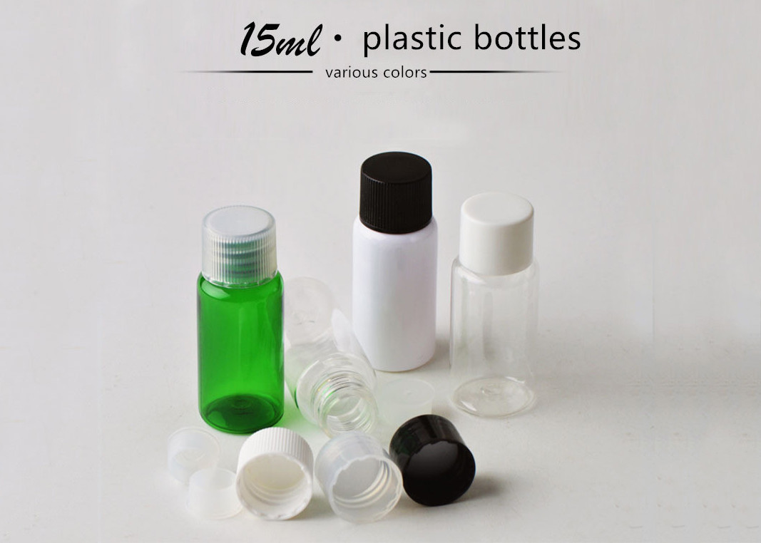 Il cosmetico di plastica di forma piana rotonda vuota imbottiglia l'ANIMALE DOMESTICO pp materiale per i prodotti di cura personale