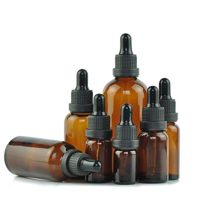 Bottiglie di olio essenziale di vetro rotondo / quadrato / ovale / rettangolare 20g 30g 50g