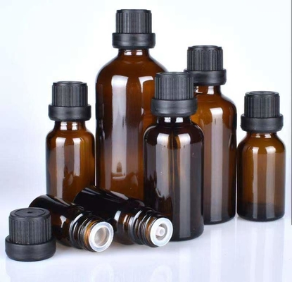 Bottiglie di olio essenziale di vetro rotondo / quadrato / ovale / rettangolare 20g 30g 50g