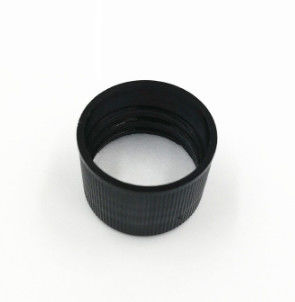 20 mm 24 mm 28 mm Nera a nervatura liscia di plastica a vite con tappo di tenuta di tenuta a induzione o tenuta di tenuta sensibile alla pressione