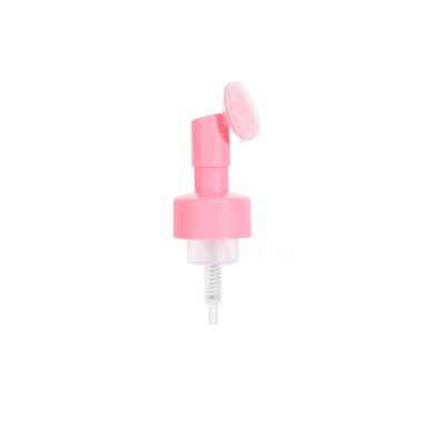 Dispensatore di pompa a schiuma di 42 mm Sapone per il viso Plastico silicone spazzola pompa spray bottiglia PP Plastica viso a forma di cuore