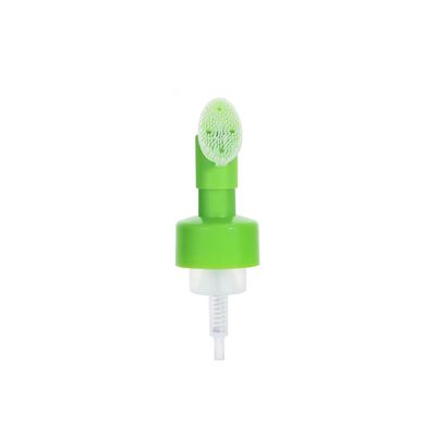 Dispensatore di pompa a schiuma di 42 mm Sapone per il viso Plastico silicone spazzola pompa spray bottiglia PP Plastica viso a forma di cuore