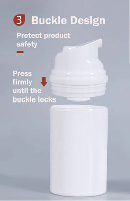 50ml Flacone Vuoto Airless per Lozione Personalizzabile con Stampa a Colori e Design per Cosmetici per la Cura della Pelle