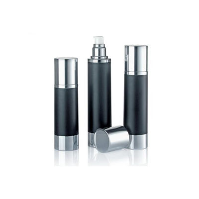 Luxury Anodized Aluminum Airless Pump Bottle Bottle Empty Cosmetic Vacuum Premium Skincare Serum Container Multiple Capacity