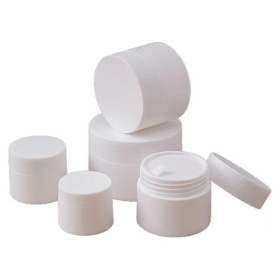 Vaso per crema in plastica PP a doppio strato da 10 ml, 30 ml, 50 ml, 75 ml con rivestimenti interni per crema viso per la cura della pelle