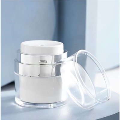 30 ml 50 ml Bottiglia di pompa di alluminio esterno senza aria Per la cura della pelle Imballaggio cosmetico Siero facciale