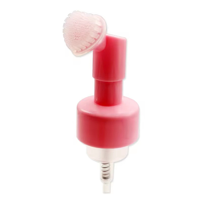 Prodotti per la cura personale Pompa di schiuma in silicone a forma di cuore rosa da 43 mm con opzione di ordinazione personalizzata