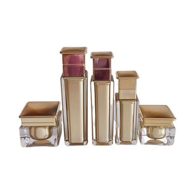 Confezione Rotonda Chiara 50 ml Crema Vuota Bottiglia di Lozione di Plastica Acrilica Crema Bottone