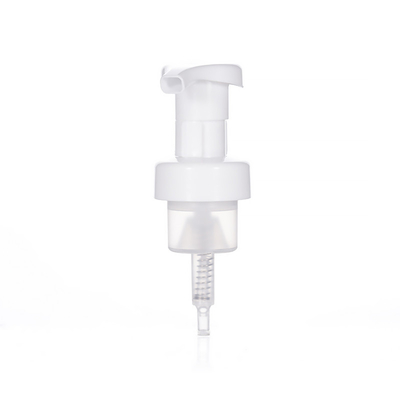 Pompa schiuma per la pulizia del viso da 42 mm, dispenser in plastica bianca, pompa lozione PP per bottiglia