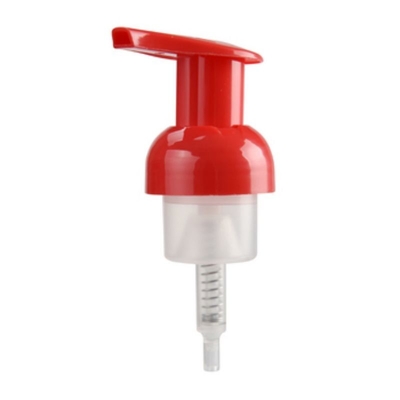 Pompa schiuma per pulizia viso da 43 mm, dispenser in plastica bianca, pompa lozione PP per bottiglia