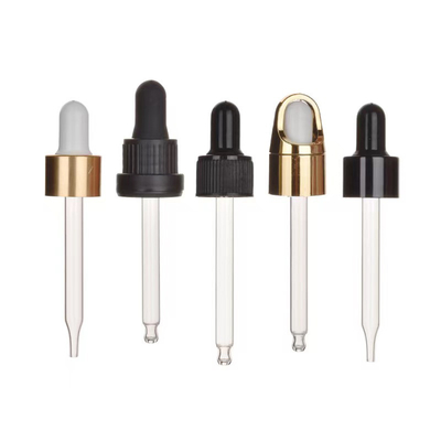 Chiusura su misura 18 mm 20 mm 24 mm gocciolante di vetro per bottiglia di olio essenziale