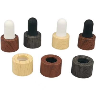 18mm 20mm 24mm bottiglia di olio essenziale gocciolante di vetro con gomma personalizzata