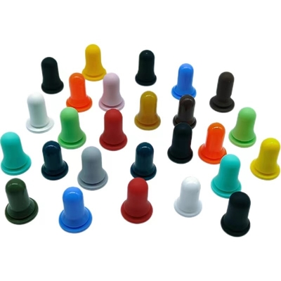 18mm 20mm 24mm bottiglia di olio essenziale gocciolante di vetro con gomma personalizzata
