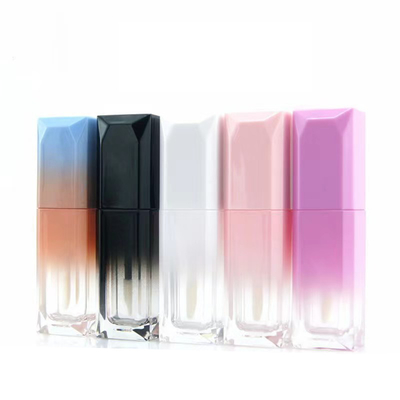Luxury Unique Empty Packaging Square Plastic Cosmetic Gradient Con Bastoni
