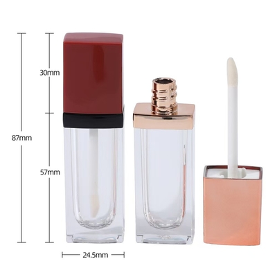 Tubo di rossetto per la bocca 3G vuoto a bivio con chiusura a vite di sigillo di gomma Tubo di balsamo labiale di plastica per contenitore cosmetico