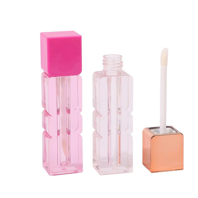 Tubo per rossetto per labbra vuoto a misura 3.5g 5g con chiusura a vite di sigillo di gomma Tubo di balsamo per labbra in plastica per imballaggi per contenitori cosmetici