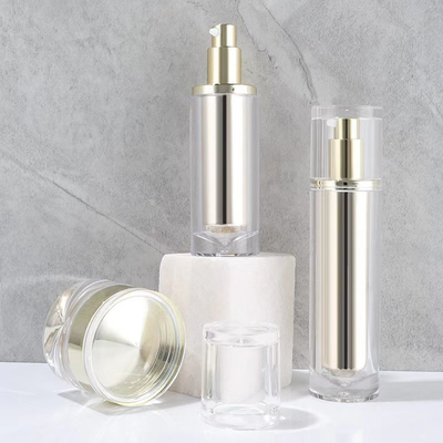 Set di 100 ml di pompe acriliche senza aria, lozioni per il viso, cosmetici, bottiglie di crema