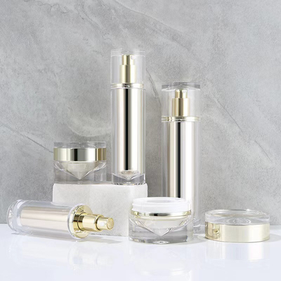 Set di 100 ml di pompe acriliche senza aria, lozioni per il viso, cosmetici, bottiglie di crema