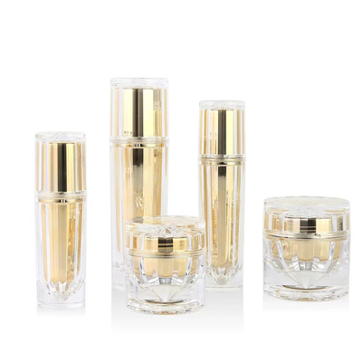 30 ml 50 ml 100 ml Oro Rosa Acrilico Imballaggio Cosmetico Bottiglie Crema Vaso