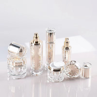 30 ml 50 ml 100 ml Oro Rosa Acrilico Imballaggio Cosmetico Bottiglie Crema Vaso