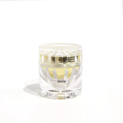 Forma di diamante argento poliedro di lusso vuoto di plastica acrilico vaso