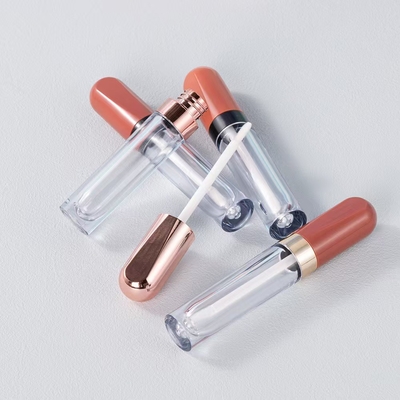 DIY 4g tubo di rossetto a bocca rotonda vuota con chiusura a vite di sigillo di gomma tubo di balsamo labiale di plastica per imballaggi per contenitori cosmetici