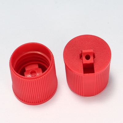 28 415 Turretto di plastica rosso PP a vite a nervatura