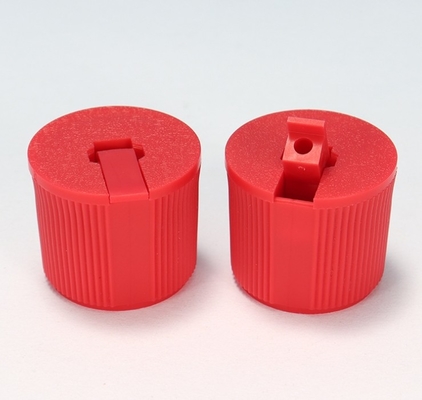28 415 Turretto di plastica rosso PP a vite a nervatura