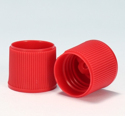 28 415 Turretto di plastica rosso PP a vite a nervatura