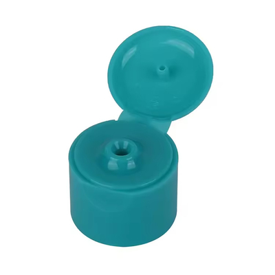 Bottiglia di shampoo a vite Capo di plastica trasparente con tappo a ripiego in alluminio liscio e tappo a spinta