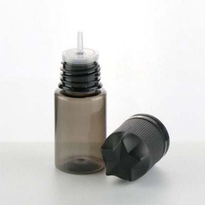 Comodo flacone di 30 ml di olio di fumo di plastica con punta sottile lunga e tappo a prova di bambini