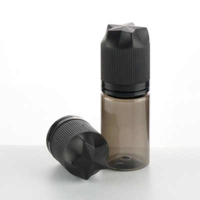 Comodo flacone di 30 ml di olio di fumo di plastica con punta sottile lunga e tappo a prova di bambini