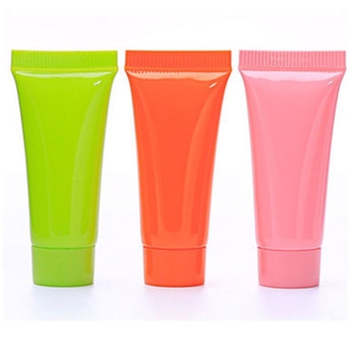 Tubo di spremitura in plastica bianca con tappo a piegatura per la pulizia contenuto della maschera Crema Lozione imballaggio Tipo cosmetico