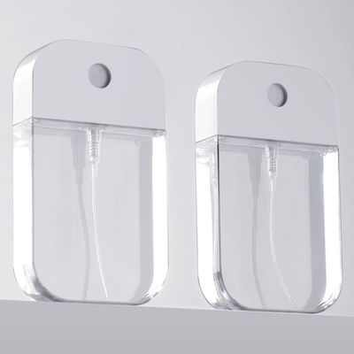 30 ml 50 ml Portatile Riempievole PETG Plastica Cosmetica Spray Perfume Forma Carta Bottiglia Cornice di Gomma Viaggi Facile da usare