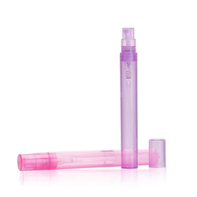 Bottiglia di campione di vetro per profumi a spruzzo trasparente da 10 ml con pompa a spruzzo di plastica impermeabile Sì