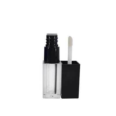 Tubo di rossetto per la bocca rotonda vuota su misura 4g con chiusura a vite di sigillo di gomma Tubo di balsamo per la bocca di plastica per imballaggi per contenitori cosmetici