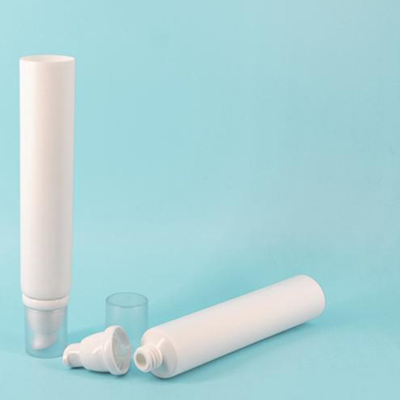 Imballaggio cosmetico vuoto tubo PE a doppio strato con tela di seta