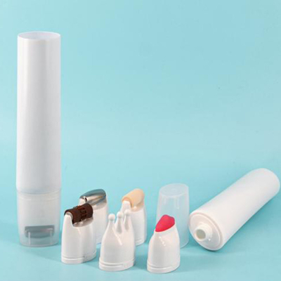 Imballaggio cosmetico a colori vuoti PE tubo combinato Flexo con timbraggio