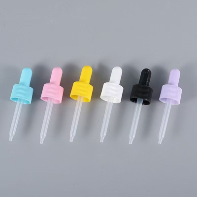 Colore personalizzato 18mm 24mm PP ribbed Plastic Dropper con pipetta di plastica strumento di distribuzione di liquidi professionale