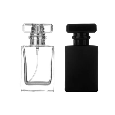 Matt Nero 30 ml 50 ml 100 ml Bottiglia di vetro per profumo nebbia
