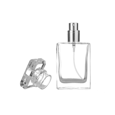30ml 50ml 100ml Cuboid Shape Glass Perfume Mist Bottle