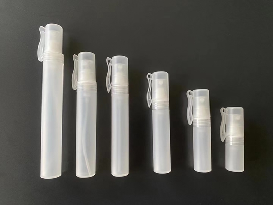 100 ml Bottiglia vuota di plastica per animali da compagnia nera trasparente vuota di plastica spray profumo con colore bianco bottiglia