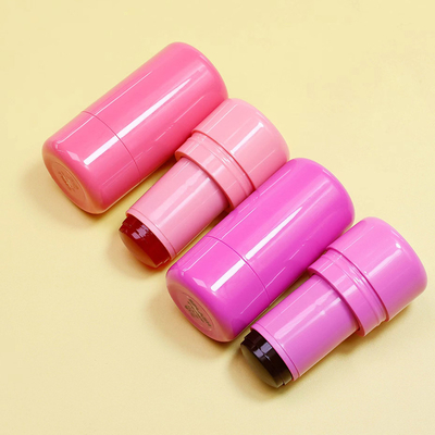 Tubo di balsamo labiale di plastica a chiusura a vite facile da trasportare e sigillare per imballaggi per contenitori cosmetici