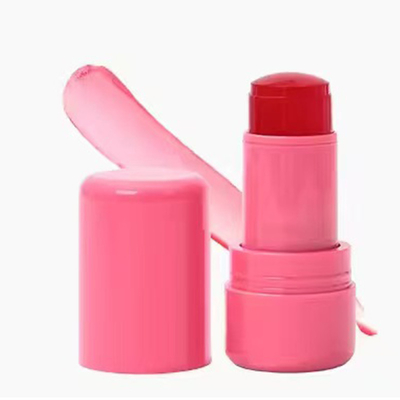 Manipolazione superficiale di stampaggio a caldo 3G Bocca vuota a bivio tubo di rossetto con chiusura a vite di sigillo di gomma di plastica di lunga durata