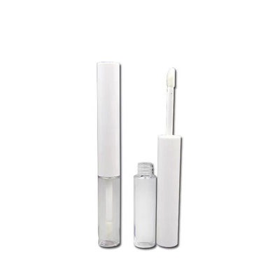 DIY 4g Tubo di rossetto a bocca rotonda vuota Chiusura a vite di sigillo di gomma Tubo di balsamo labiale di plastica per imballaggi per contenitori cosmetici