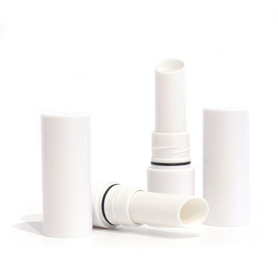 Tubo di rossetto metallico con stampa a schermo Contenitore di lucido per labbra e chiusura del tubo di balsamo di plastica